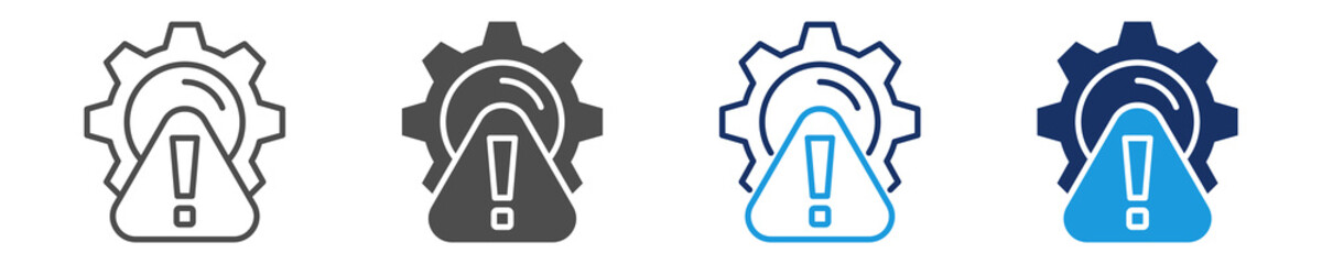 risk management icon set with multi concept