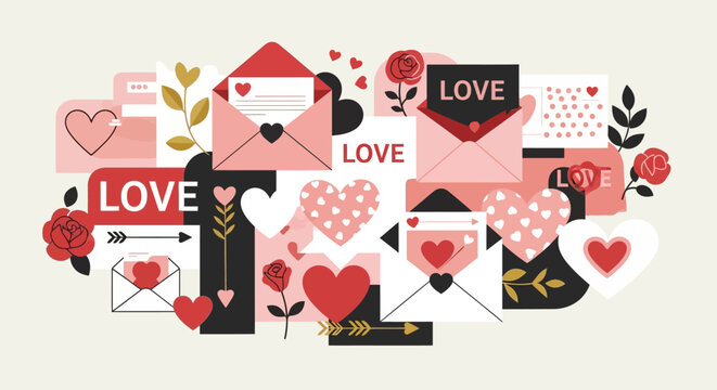 Valentines Day Love Heart Clipart Collection.