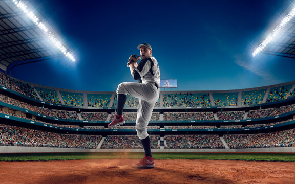 Professional baseball player.  Baseball game.