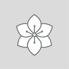 Fototapeta premium 桜の花アイコン 春・和風シンボル