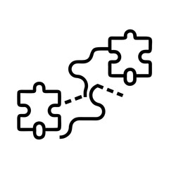 Strategic Puzzle Path Icon