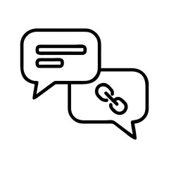 Linked Speech Bubbles Icon