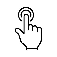 Touchscreen Usability Hand Icon