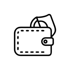 Minimal Wallet Line Icon