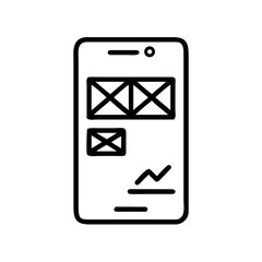 Mobile Wireframe Layout Icon