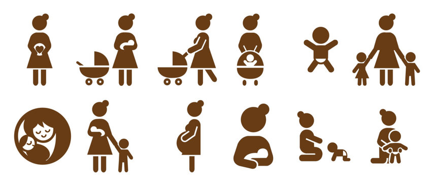 mothers icon vector 