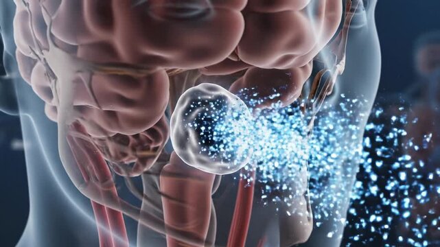 Human Endocrine System - A Detailed Medical Illustration.