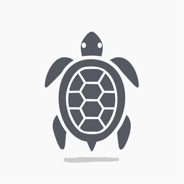 亀のアイコン 動物イメージ
