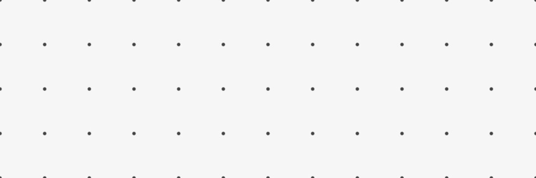 Grid of dot pattern. Notebook background. Page sheet with point. Polka or bullet seamless print background