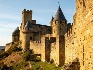 Fototapeta premium Carcassonne Medieval Fortress in France