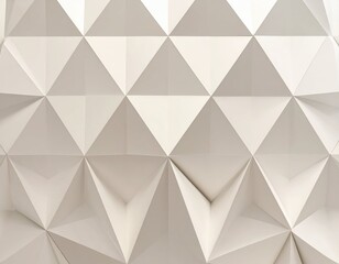 Obraz premium Geometric Wall Design with White Triangular Patterns and Textures