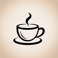 Obraz premium Steaming Cup of Coffee or Tea.