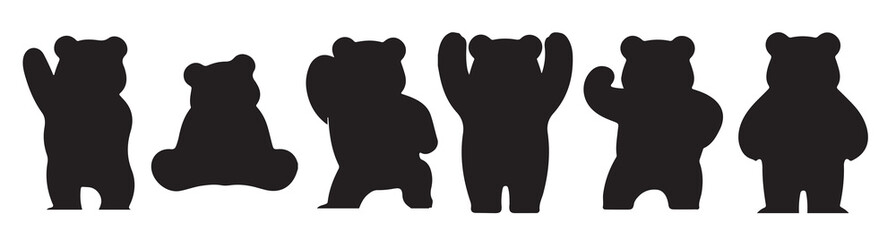  collection of panda silhouette © Jrkdb