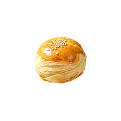[Transparent Background PNG]Delicious traditional Chinese pastry with sesame seeds on top