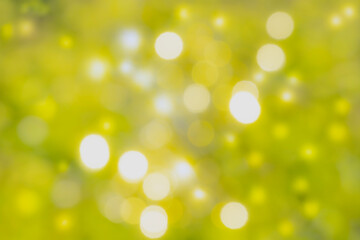 Fototapeta premium Sunny Yellow and White Abstract Bokeh Lights Background