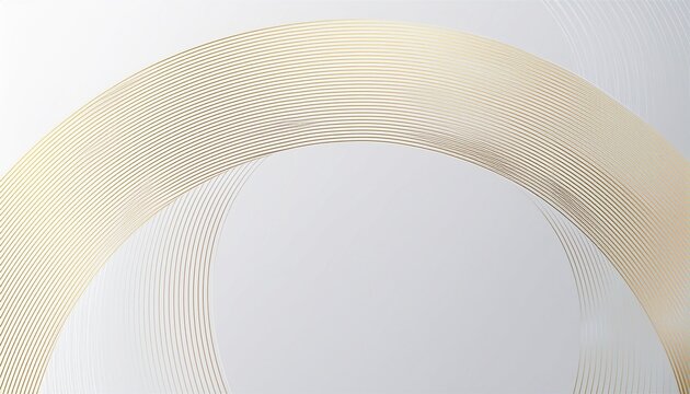 moderner minimalistischer und sauberer hintergrund aus weissgold mit realistischer linienwellen geometrischer kreisform elegantes silbernes design fur web prasentation tapete vektor grafik design