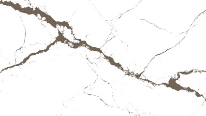 Obraz premium Marble texture with brown veins on white background