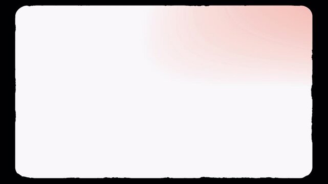 Vintage Super 8 film frame overlay with rounded corners and soft warm light leaks for editing