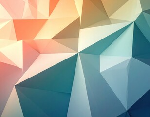 Fototapeta premium Abstract Geometric Background with Colorful Triangular Patterns