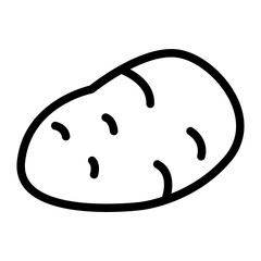 Potato icon design illustration