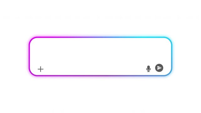 Looping Gradient Frame AI Chat Box Animation Medium Size