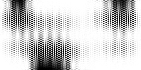 Halftone triangles pattern. Abstract geometric gradient background. Vector illustration, EPS 10.