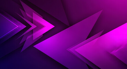 Obraz premium Abstract purple geometric background with light lines and wave pattern design