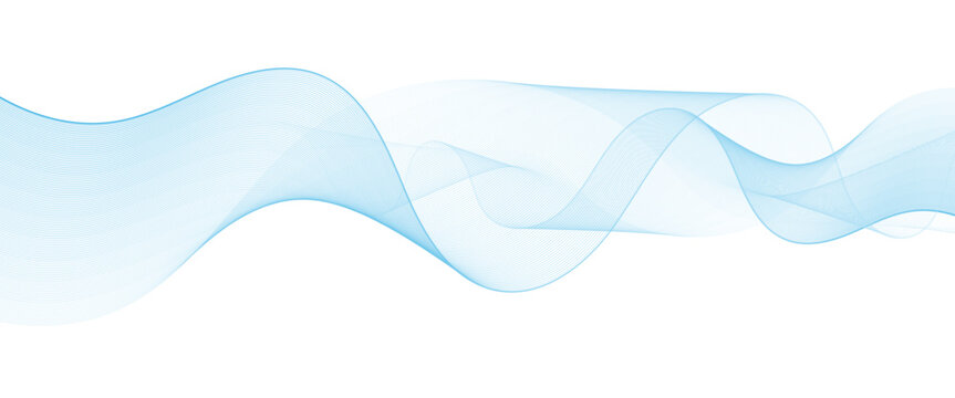 Abstract flowing wave lines on white background wave line for banner template Illustration vector..