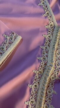 Moroccan jellaba Embroidery Details. women clothing.	