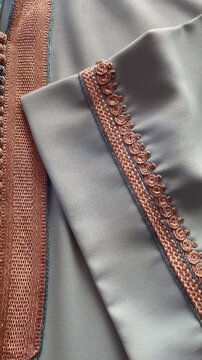 Moroccan jellaba Embroidery Details. women clothing.	