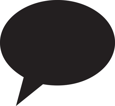Black speech bubble icon