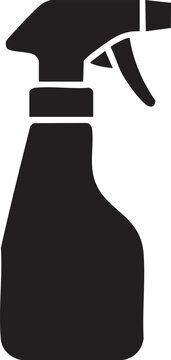 Black spray bottle icon
