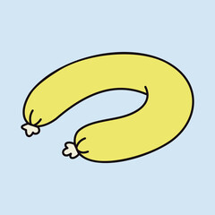 Ring Bologna Sausage Minimalistic Flat Icon © nasik