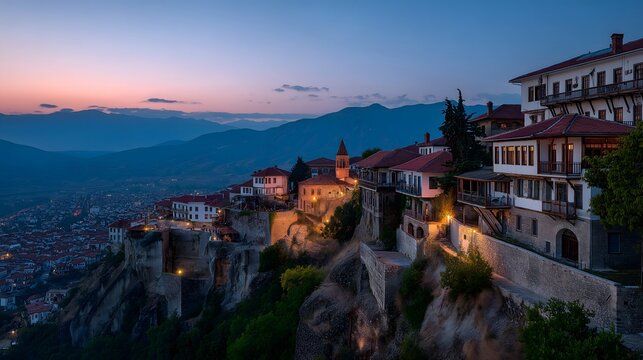 The Majestic Peaks and Lush Valleys of the Pindus Mountains in Northern Greece