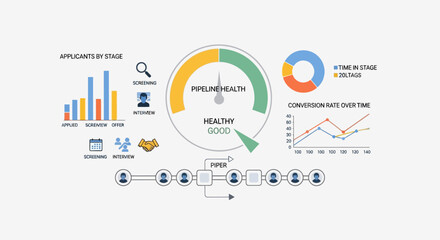 Comprehensive infographic illustrating health status and related statistical data.