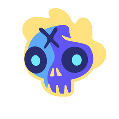 Fototapeta premium Skull Re Stiker v22