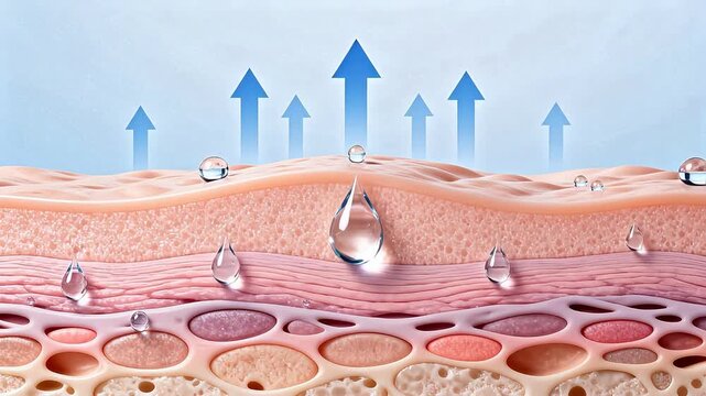 Skin hydration process