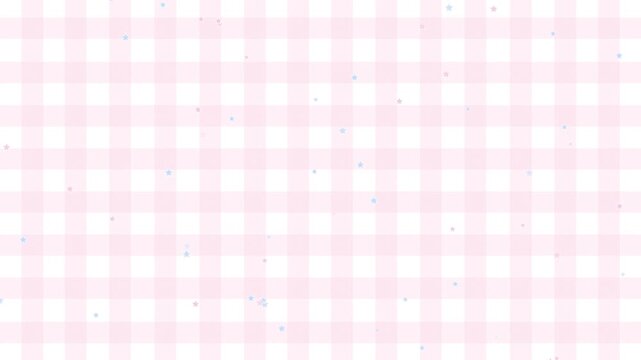  Pastel Pink Checkered Plaid Wallpaper With Cute Pink And Blue Star Video Motion Background