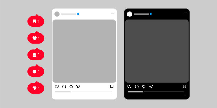 instagram mockup social media template , new update instagram feed post mock up , social media instagram profile photo frame mockups