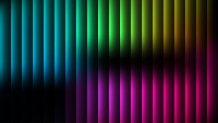 Fototapeta premium Vibrant Vertical Gradient Stripes Abstract Background with Rainbow Colors