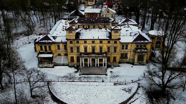Potocki Palace in Krzeszowice Poland  