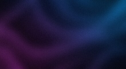Fototapeta premium Dark Abstract Background with Purple and Blue Gradient Waves