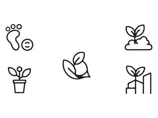 Eco-friendly Development Icon Set