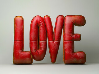 ラブをクッションで表した素敵なグラフィック