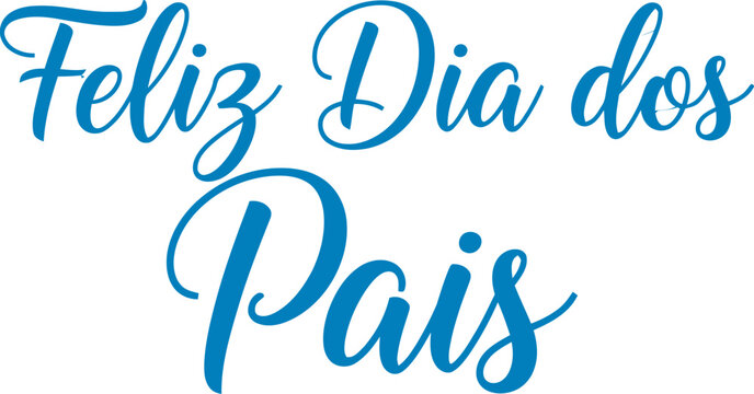 Happy fathers day portuguese feliz dia dos pais greeting card