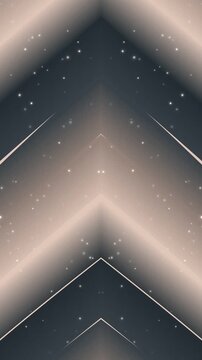 Vertical Abstract Symmetrical Glowing Chevron Arrows Moving Upward Animation.