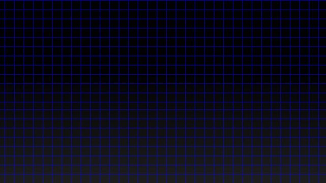 Animated gradient black background with grid moving wards. Horizontal Grid background video , blue color grid ,4K loop able footage video.