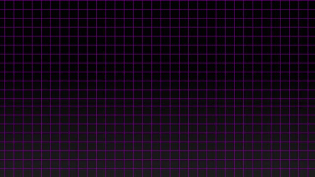 Animated gradient black background with grid moving wards. Horizontal Grid background video , pink color grid ,4K loop able footage video.