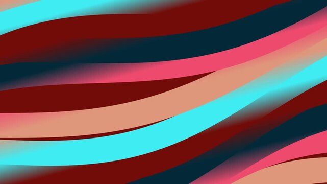 Abstract Colorful Waves Background Animation.