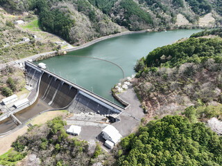 愛媛県東温市　佐古ダムの風景